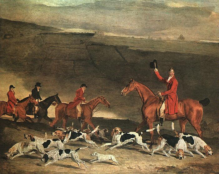 Benjamin Marshall Francis Dukinfield Astley and his Harriers oil painting image